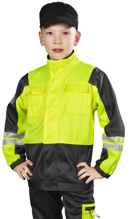 LASTEN PATRON TYÖTAKKI ALEX FL.KEL/MUSTA - Lasten työvaatteet - PAT583K-100 - 1