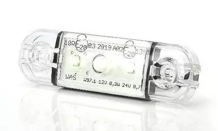 LED-SIVUVALO VALKOINEN SLIM 9-36V 84X24X10,4MM 3LED - Kuorma-auton äärivalot - 157710 - 1