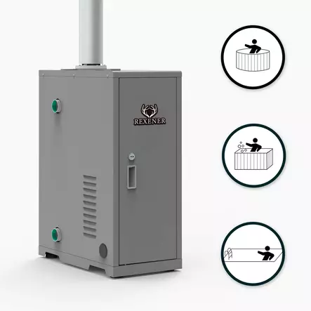 POLTTOAINELÄMMITIN VESIKIERTOLÄMMITYKSEEN - Lämmitys ja ilmanvaihto - PR200 - 1