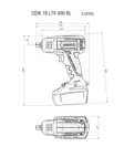 METABO SSW 18 LTX 400 BL MUTTERINVÄÄNNIN 1/2 RUNKO - Metabo akkumutterivääntimet - MET602205840 - 2