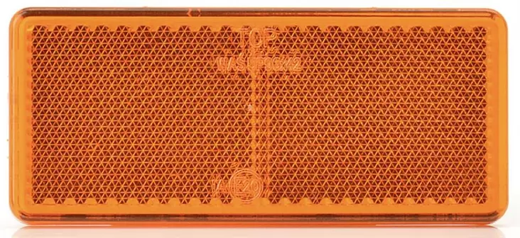 HEIJASTIN 96X42 MM KELTAINEN TARRAKIINNITYS - Peräkärryn valot ja heijastimet - 157850 - 1