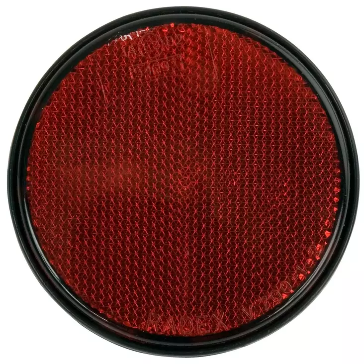 HEIJASTIN PUNAINEN PYÖREÄ 84MM - Peräkärryn valot ja heijastimet - ST100470 - 1