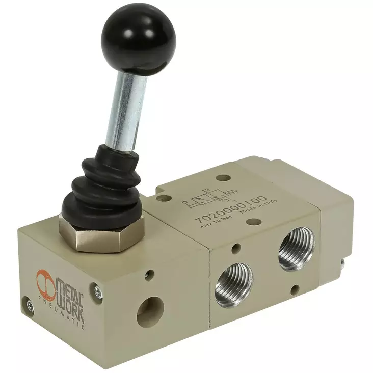 KÄSIVIPUVENTTIILI 3/2 1/4 90 VIPU/JOUSI MAV33LESNC - Pneumatiikkaventtiilit - MWP7020000100 - 1