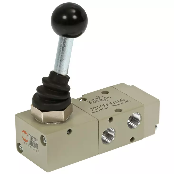 KÄSIVIPUVENTTIILI 3/2 1/8 90 VIPU/JOUSI MAV23LESNC - Pneumatiikkaventtiilit - MWP7010000100 - 1