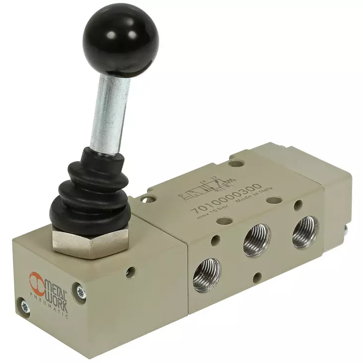 KÄSIVIPUVENTTIILI 5/2 1/8 90 VIPU/JOUSI MAV25LESOO - Pneumatiikkaventtiilit - MWP7010000300 - 1