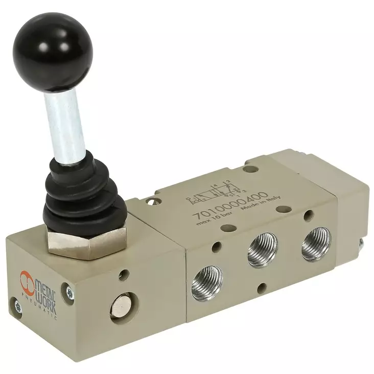 KÄSIVIPUVENTTIILI 5/2 1/8 90 VIPU/VIPU MAV25LEBOO - Pneumatiikkaventtiilit - MWP7010000400 - 1