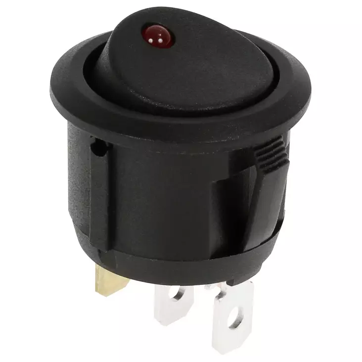 KATKAISIN ON/OFF 24V PYÖREÄ PUNAINEN - Katkaisimet - ST70010 - 1