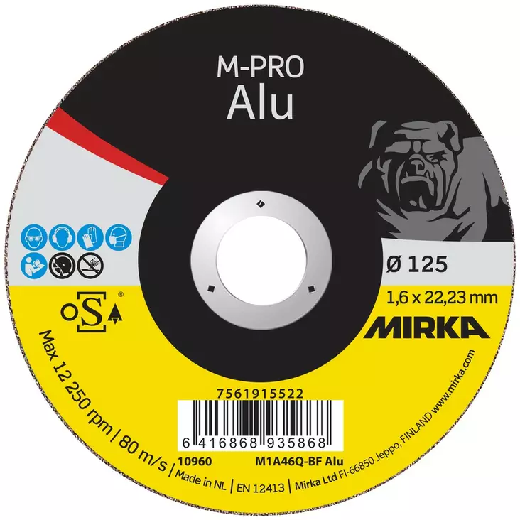 KATKAISULAIKKA ALUMIINILLE 125X1,6X22,2 - Katkaisulaikat - MIR1440 - 1