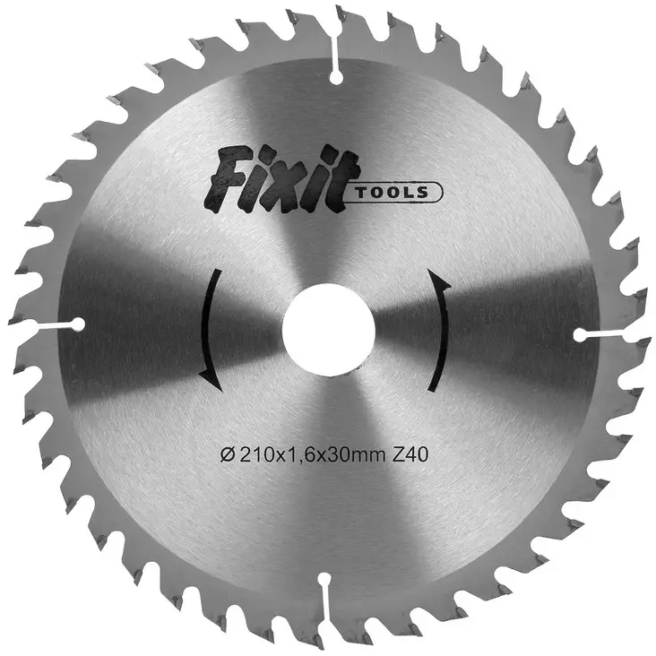 KOVAMETALLITERÄ 210X1,6X30MM Z40 PUULLE - Sirkkelinterät - FIX21040 - 1