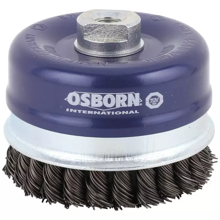 KUPPIHARJA M14 100MM TERÄSLANKA 0,80MM - Hiomahylsyt- ja harjat - OB030 - 1