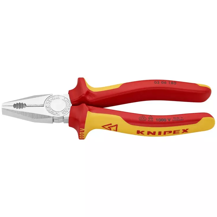 LINJAPIHTI 180MM VDE KNIPEX - Yleis- ja siirtoleukapihdit - KN0306180 - 1