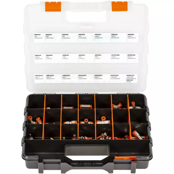 PISTOLIITINLAJITELMA R-LIITTIMET MESSINKI - Pneumatiikkaliittimet - MWR100 - 1