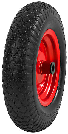 PYÖRÄ 4.00X8 MET/LIUKUL. PUHKEAMATON TÄYDELLINEN - Kottikärryn renkaat ja vanteet - XPU40080 - 1