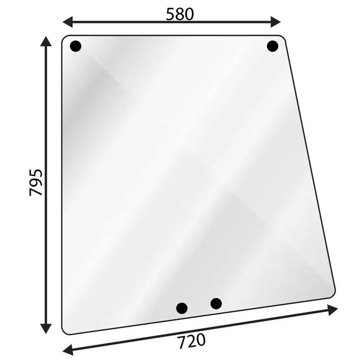 SIVULASI VALMET 505-905 - Työkone lasit - T5230 - 1