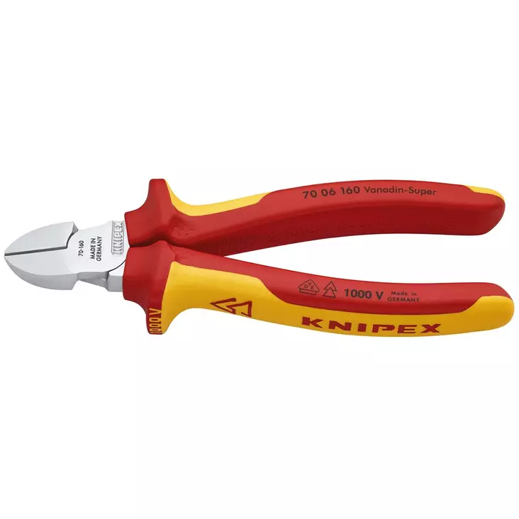 SIVULEIKKURIT 160MM VDE KNIPEX - Pulttisakset ja sivuleikkurit - KN7006160 - 1
