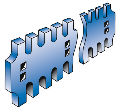 TIETERÄ SUORA HAMMAS 12/750/290 - Reikäjako 290 tieterät - SC1012750 - 1