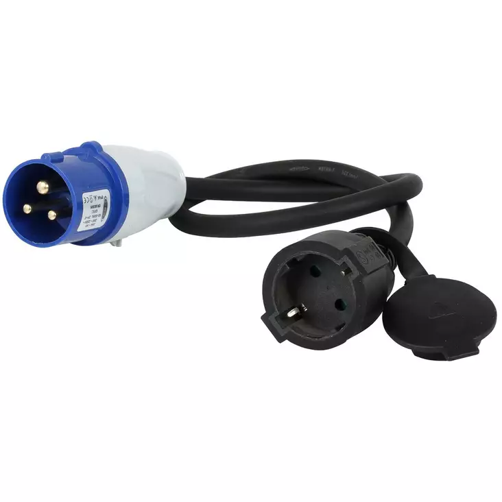 VALOVIRTA ADAPTERI 3 NAP. / SCHUKO 0,5M - Letku- ja sähkökelat - CRX1040 - 1