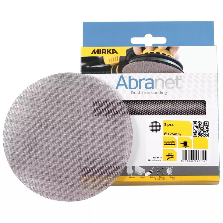 ABRANET PYÖRÖ 125MM K180 3KPL - Hiomapaperit - MIR1471 - 1