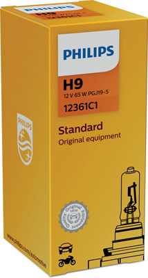 AUTOL.PHILIPS H9 12V 65W PGJ19-5 - Halogen-polttimot - 100-12361 - 1