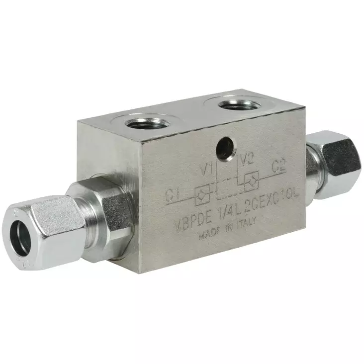 KAKSOISLUKKOVENTTIILI 1/4 VBPDE-L L10 PUTKILIITIN - Apuventtiilit - H80091 - 1
