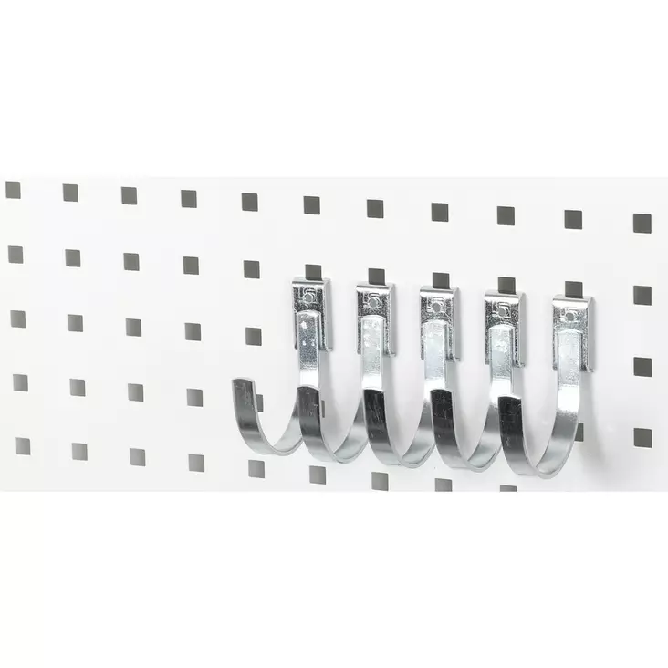 KANNATIN KOUKKU 80MM 5KPL REIKÄLEVYYN - Työkaluseinät ja koukut - KH811 - 1