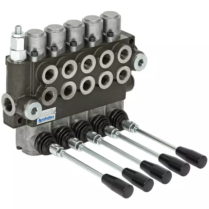 KÄSIOHJAUSVENTTIILI 3/8 40L 5-KARA 2-TOIMINEN - Käsiohjausventtiilit - P405A1 - 1