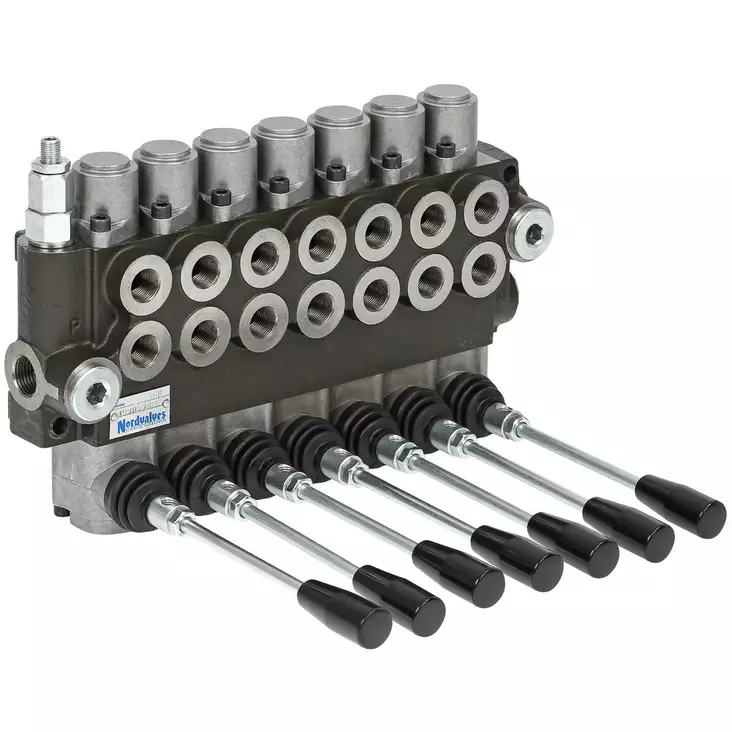 KÄSIOHJAUSVENTTIILI 3/8 40L 7-KARA 2-TOIMINEN - Käsiohjausventtiilit - P407A1 - 1