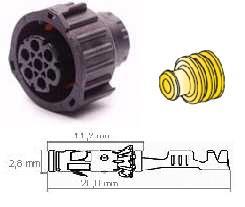 PISTOKE SARJA 7-NAP - AMP Superseal liittimet - 10925134-1 - 1