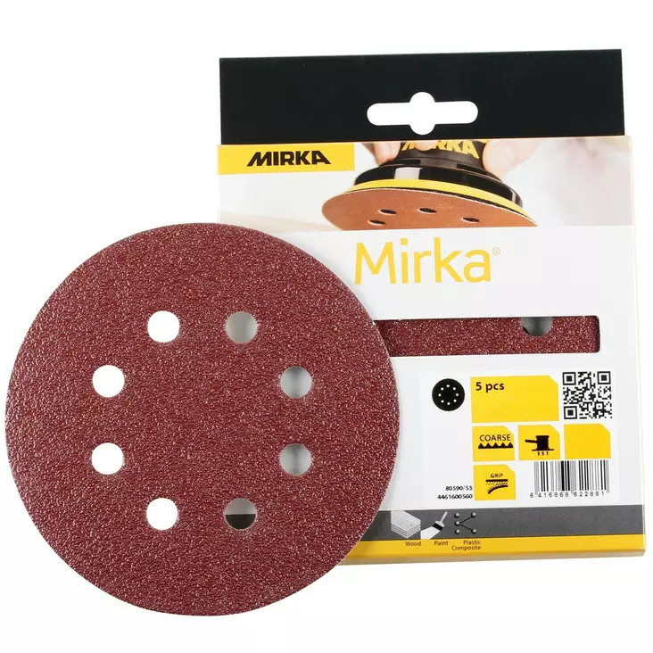 TARRALAIKKA 125MM 5KPL/G60/8R - Hiomapaperit - MIR131 - 1