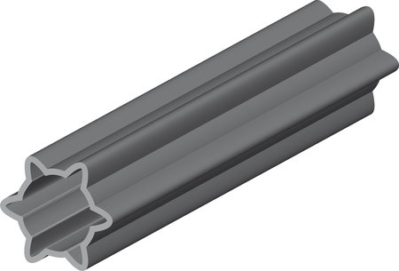 ULKOPUTKI S5 (61X47X4,5) 1M - Nivelakseliputken tyyppi - tähti - T1078251 - 1