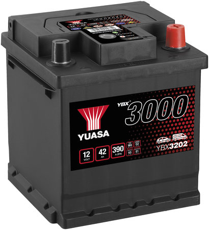 AKKU YUASA 42AH -+ 175X175X190 - Käynnistysakut - YBX3202 - 1