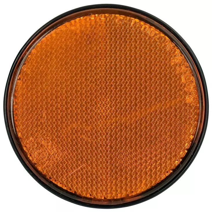 HEIJASTIN PYÖREÄ KELT. 84MM - Peräkärryn valot ja heijastimet - ST100472 - 1