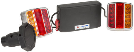 PERÄVAUNUN LED VALOSARJA 13-NAPAINEN LANGATON 12V - Peräkärryn valot ja heijastimet - ST860012 - 1
