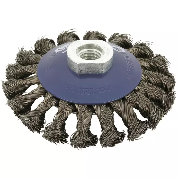 LAUTASHARJA M14 100X13MM TERÄSLANKA 0,35MM - Hiomahylsyt- ja harjat - OB013 - 1