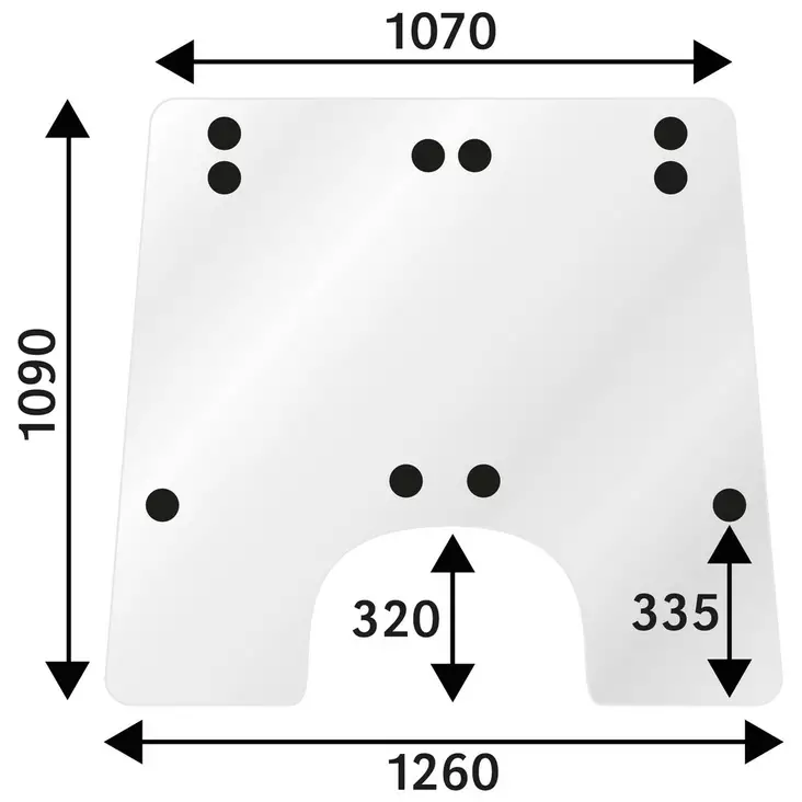 TUULILASI L59466 JD - Työkone lasit - T6733 - 1