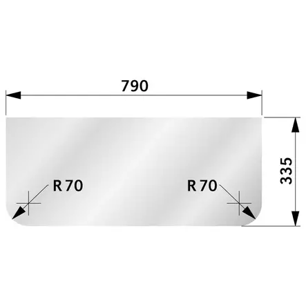 TUULILASI HITACHI FH-2 ALEMPI - Työkone lasit - T7044 - 1