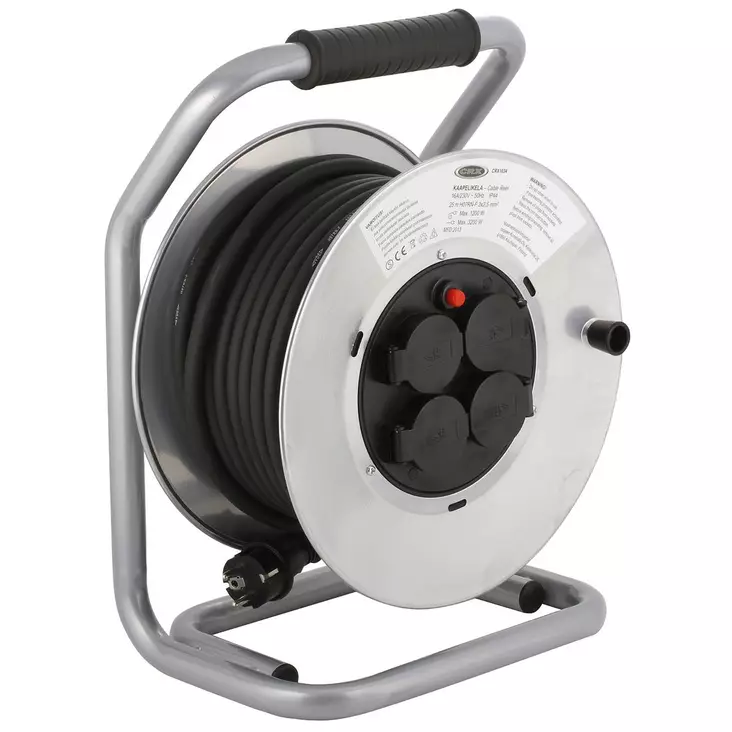 KAAPELIKELA 25M KUMI 2,5X3H07RN-F IP44 METALLI - Letku- ja sähkökelat - CRX1034 - 1