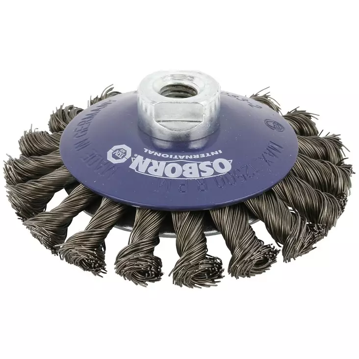 LAUTASHARJA M14 115X15MM TERÄSLANKA 0,50MM - Hiomahylsyt- ja harjat - OB014 - 1