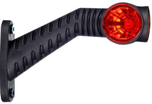 LED-KUMIVARSIVALO PITKÄ 45* OIKEA PU/KE/VA 12-24V 3M KAAPELILLA KIRKKAAT LINSSIT - Kuorma-auton äärivalot - 2052174 - 1