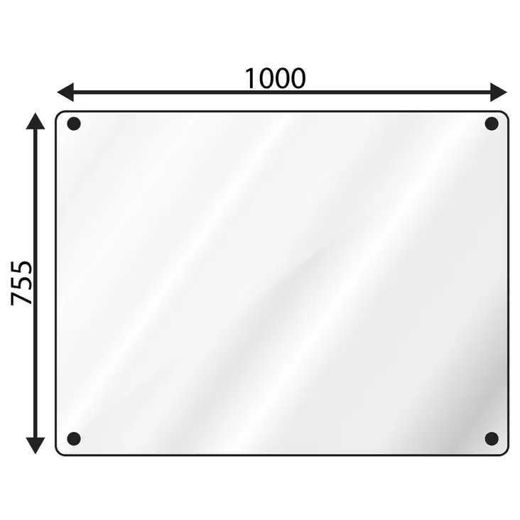 TAKALASI YLÄ 505-905 VALMET - Työkone lasit - T5154 - 1