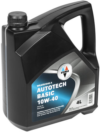 VIIMA AUTOTECH BASIC 10W-40 4L - 10W-40 moottoriöljyt - WKATB1040-4 - 1