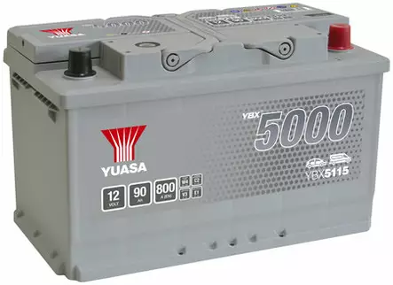 AKKU YUASA 90AH -+ 315X175X190 - Käynnistysakut - YBX5115 - 1