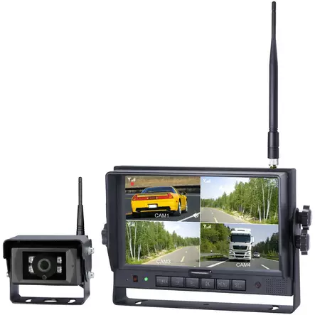 LANGATON PERUUTUSKAMERA SETTI HD 7 TUUMAA QUAD - Peruutuskamerat - ST0555 - 1