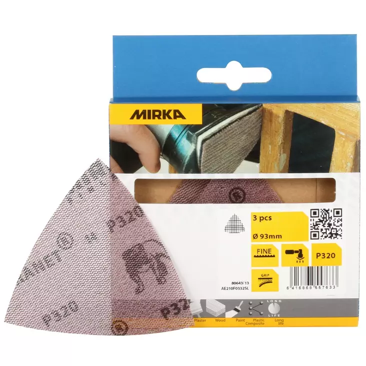 ABRANET KOLMIO 93MM K320 3KPL - Hiomapaperit - MIR1585 - 1