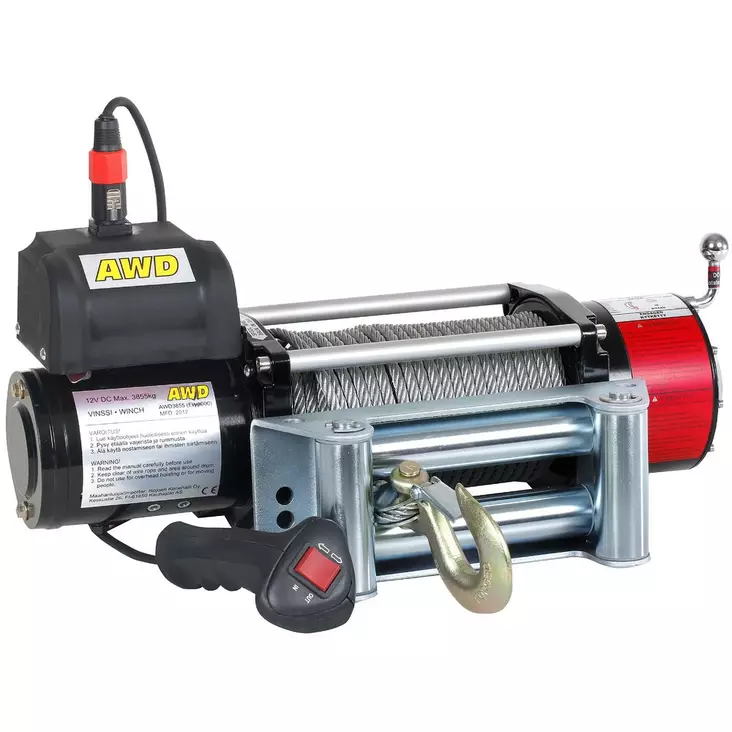 AJONEUVOVINSSI 12V MAX 3855 KG - Vinssit ja tarvikkeet - AWD3855 - 1
