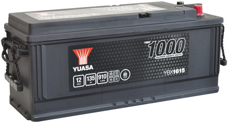 AKKU YUASA 135AH SHD 514X175X210 - Traktorin akut - YBX1615 - 1