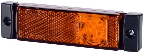 LED SIVUÄÄRIVALO KELTAINEN 12-24 131X17X33 5M KAAPELILLA - Kuorma-auton äärivalot - 2051285 - 1