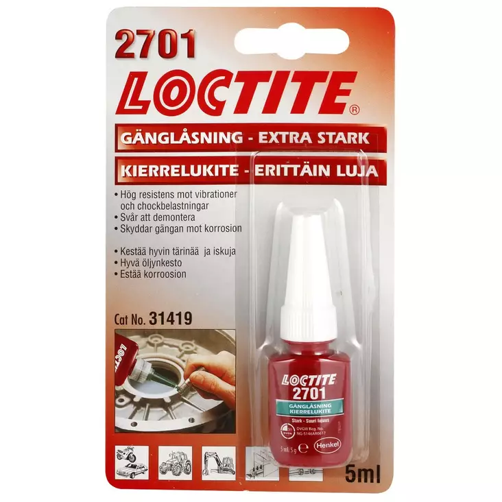 LOCTITE KIERRELUKITE 5G - Kierrelukitteet ja -tiivisteet - LOC2701-5 - 1