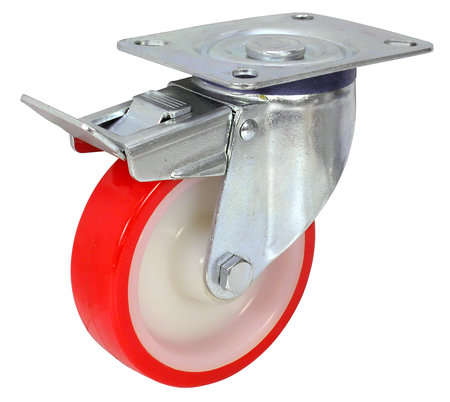 PYÖRÄ VAUNUN 125MM URET. KÄÄNT/JARRU - Kääntöpyörät jarrulla - XPJU12535 - 1