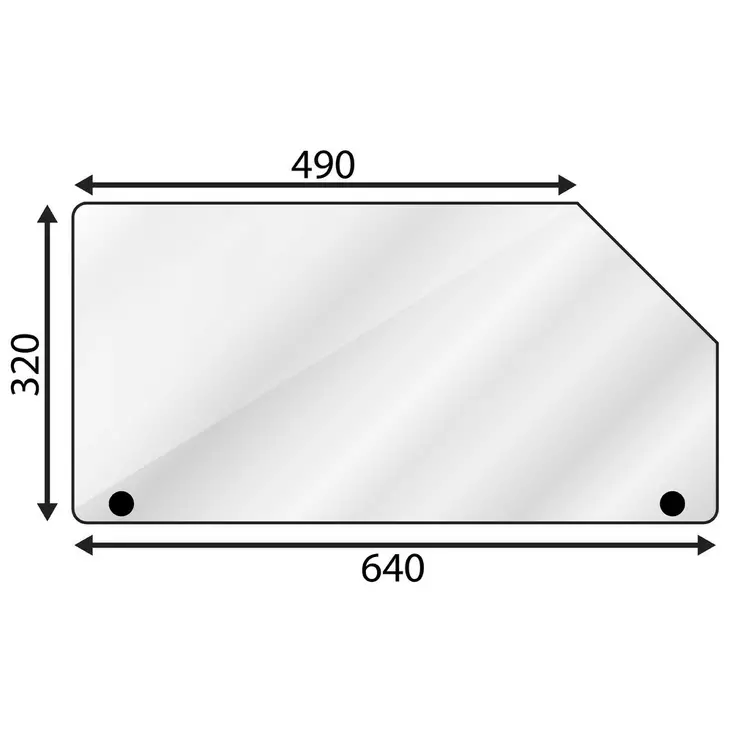 TAKALASI ALA VALMET 6000-8400 - Työkone lasit - T5365 - 1